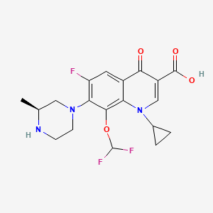 Chemical structure of Cadrofloxacin