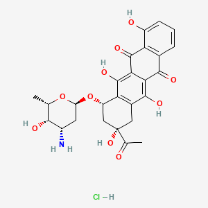 Chemical structure of Carubicin hydrochloride