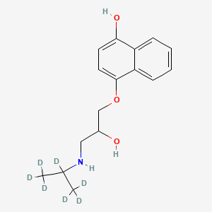 Chemical structure of 4-Hydroxypropranolol-d7