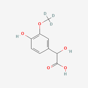 Chemical structure of Vanillylmandelic acid-d3