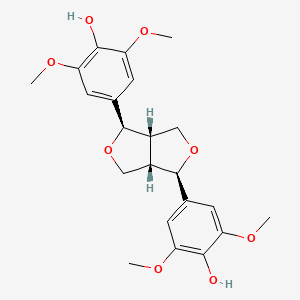 Chemical structure of (-)-Syringaresinol
