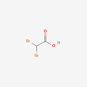 Chemical structure of Dibromoacetic acid