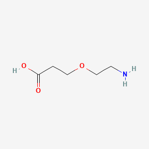 Chemical structure of Amino-PEG1-C2-acid