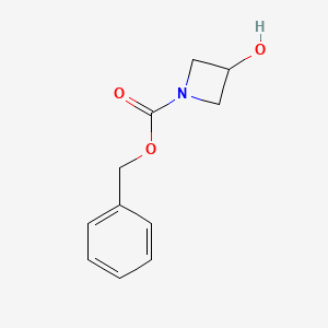 Chemical structure of 1-Cbz-3-Hydroxyazetidine