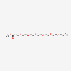 Chemical structure of NH2-PEG6-Boc