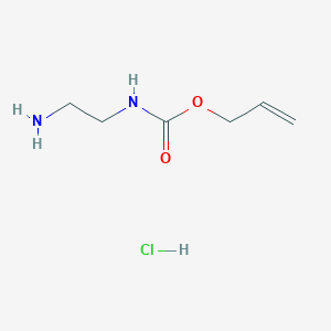 Chemical structure of Allyl (2-aminoethyl)carbamate hydrochloride