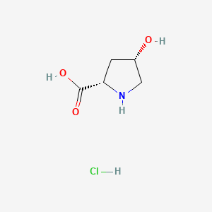 Chemical structure of cis-4-Hydroxy-L-proline hydrochloride