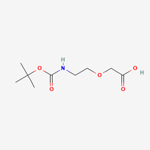 Chemical structure of Boc-NH-PEG1-CH2COOH