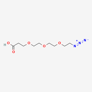 Chemical structure of Azido-PEG3-acid