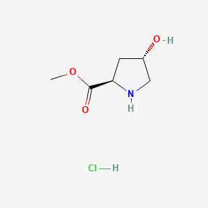Chemical structure of tans-4-Hydroxy-D-proline methyl ester hydrochloride