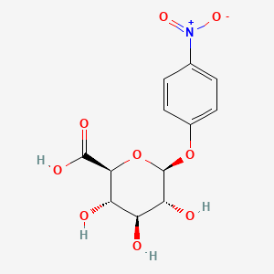 Chemical structure of 4-Nitrophenyl β-D-glucuronide