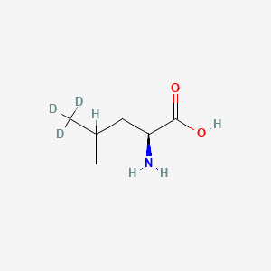 Chemical structure of L-Leucine-d3