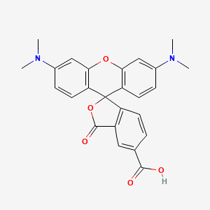 Chemical structure of 5-Carboxytetramethylrhodamine