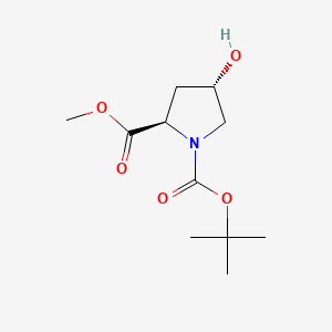Chemical structure of Boc-trans-D-Hyp-OMe