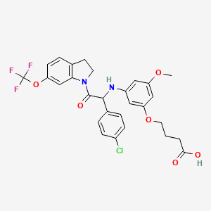 Chemical structure of (+)-JNJ-A07