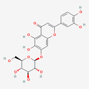 Chemical structure of 6-Hydroxyluteolin 7-glucoside