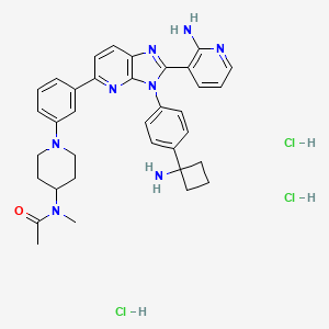 Chemical structure of Vevorisertib trihydrochloride