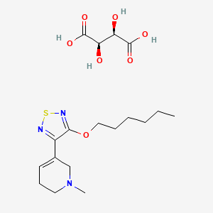 Chemical structure of Xanomeline tartrate