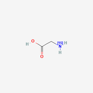 Chemical structure of Glycine-15N