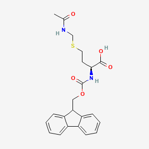 Chemical structure of Fmoc-HoCys(ACM)-OH