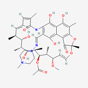 Chemical structure of Rifampicin-d4