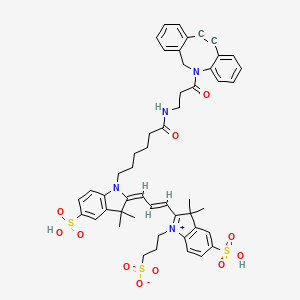Chemical structure of DBCO-Cy3