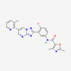 Chemical structure of LXE408