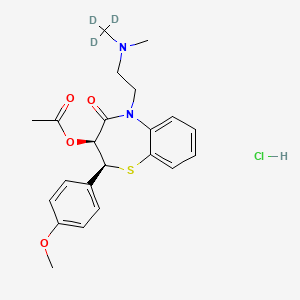 Chemical structure of Diltiazem-d3 hydrochloride
