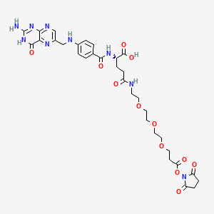 Chemical structure of Folate-PEG3-NHS ester