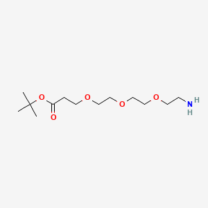 Chemical structure of NH2-PEG3-C2-Boc