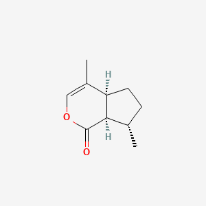 Chemical structure of 4aα,7α,7aα-Nepetalactone