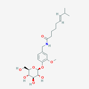 Chemical structure of Capsaicin β-D-glucopyranoside