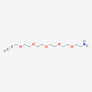 Chemical structure of Propargyl-PEG5-amine