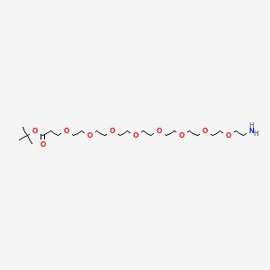 Chemical structure of Amino-PEG8-Boc