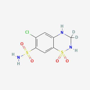 Chemical structure of Hydrochlorothiazid-d2