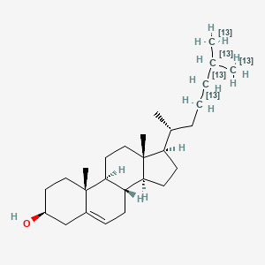Chemical structure of Cholesterol-13C5