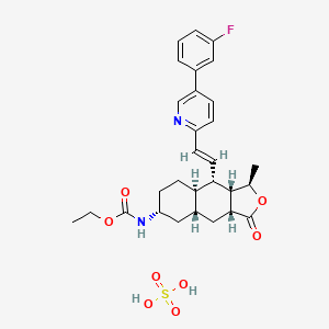 Chemical structure of Vorapaxar sulfate