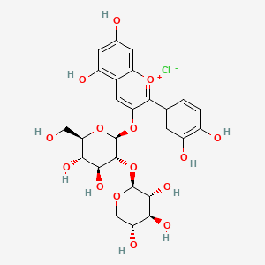 Chemical structure of Cyanidin 3-sambubioside