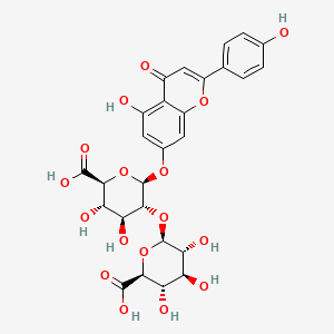 Chemical structure of Apigenin-7-diglucuronide