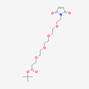 Chemical structure of Mal-PEG4-Boc