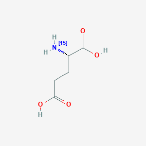 Chemical structure of L-Glutamic acid-15N