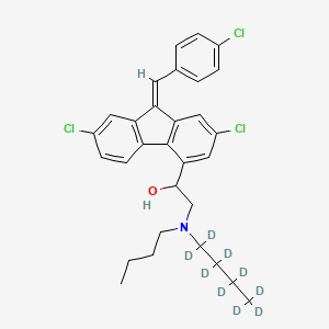 Chemical structure of Lumefantrine-d9