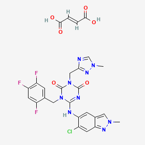 Chemical structure of Ensitrelvir fumarate
