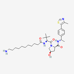 Chemical structure of (S,R,S)-AHPC-Me-C10-NH2
