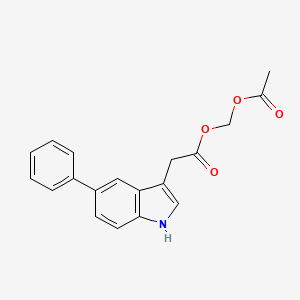 Chemical structure of 5-Ph-IAA-AM