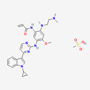 Chemical structure of Almonertinib mesylate