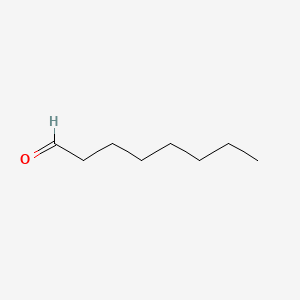 Chemical structure of Octanal