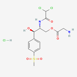 Chemical structure of Thiamphenicol glycinate hydrochloride