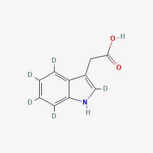 Chemical structure of 3-Indoleacetic acid-D5