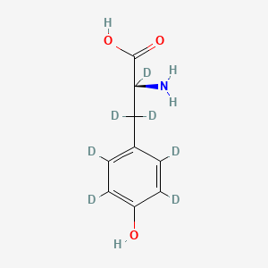 Chemical structure of L-Tyrosine-d7